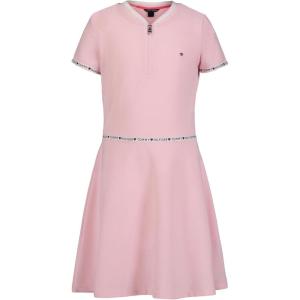 Tommy Hilfiger Kids Girl’s Core Flag Dress (Big Kids)(Rose Pink Zip)