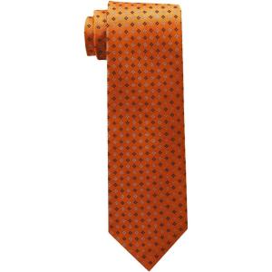 Tommy Hilfiger Men’s Core Neat II Tie(Orange Neat)