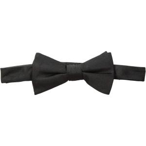Tommy Hilfiger Men’s Core Solid Pre-tied Bow Tie(Black)