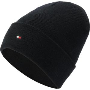 Tommy Hilfiger Mens Flag Embroidery Cuff Hat(Desert Sky)