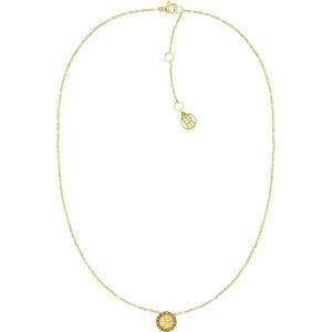 Tommy Hilfiger Women’s Jewelry 2780569 Gold Plated With Crystal Pendant Necklace, Color: Yellow Gold