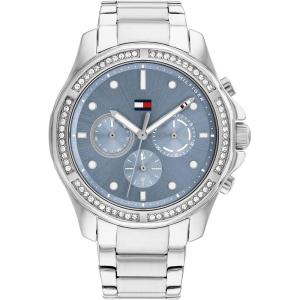 Tommy Hilfiger Women’s Preppy Stainless Steel Quartz Watches – Effortlessly Stylish(Blue/Crystal)