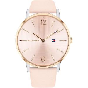 Tommy Hilfiger Women’s Quartz Stainless Steel and Leather Strap Casual Watch, Color: Pink (Model: 1781973)