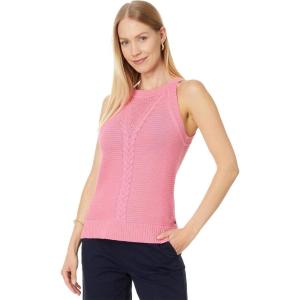 Tommy Hilfiger Womens Sleeveless Pullover Sweater(Peony)