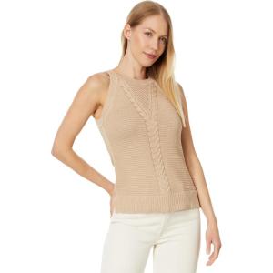 Tommy Hilfiger Womens Sleeveless Pullover Sweater(Sand)