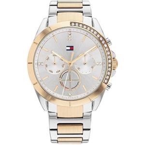 Tommy Hilfiger Women’s Sporty Watch – Multifunction Stainless Steel Wristwatch – Water Resistant up to 5 ATM/50 Meters – Premium Fashion Timepiece for All Occasions – 38 mm(Grey)