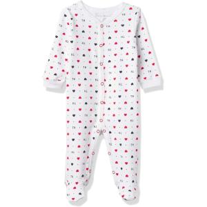 Tommy Hilfiger baby-girls Coverall(Bright White/Chinese Red/Navy Print)