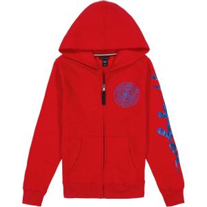 Tommy Hilfiger girls Fleece Pullover Crewneck Sweatshirt(Classic Red Fb07)