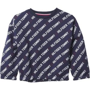 Tommy Hilfiger girls Fleece Pullover Crewneck Sweatshirt(Navy 41g)