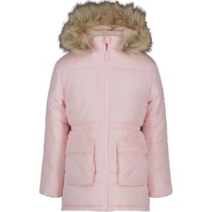 Tommy Hilfiger girls Long Length Heavyweight Puffer Jacket With Polar Fleece Lining(Anorak Blushing Bride)