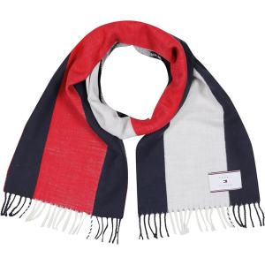 Tommy Hilfiger mens Knit Scarf(Apple Red)