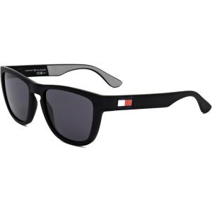 Tommy Hilfiger mens Th1557/S Square Sunglasses(Black & Grey)