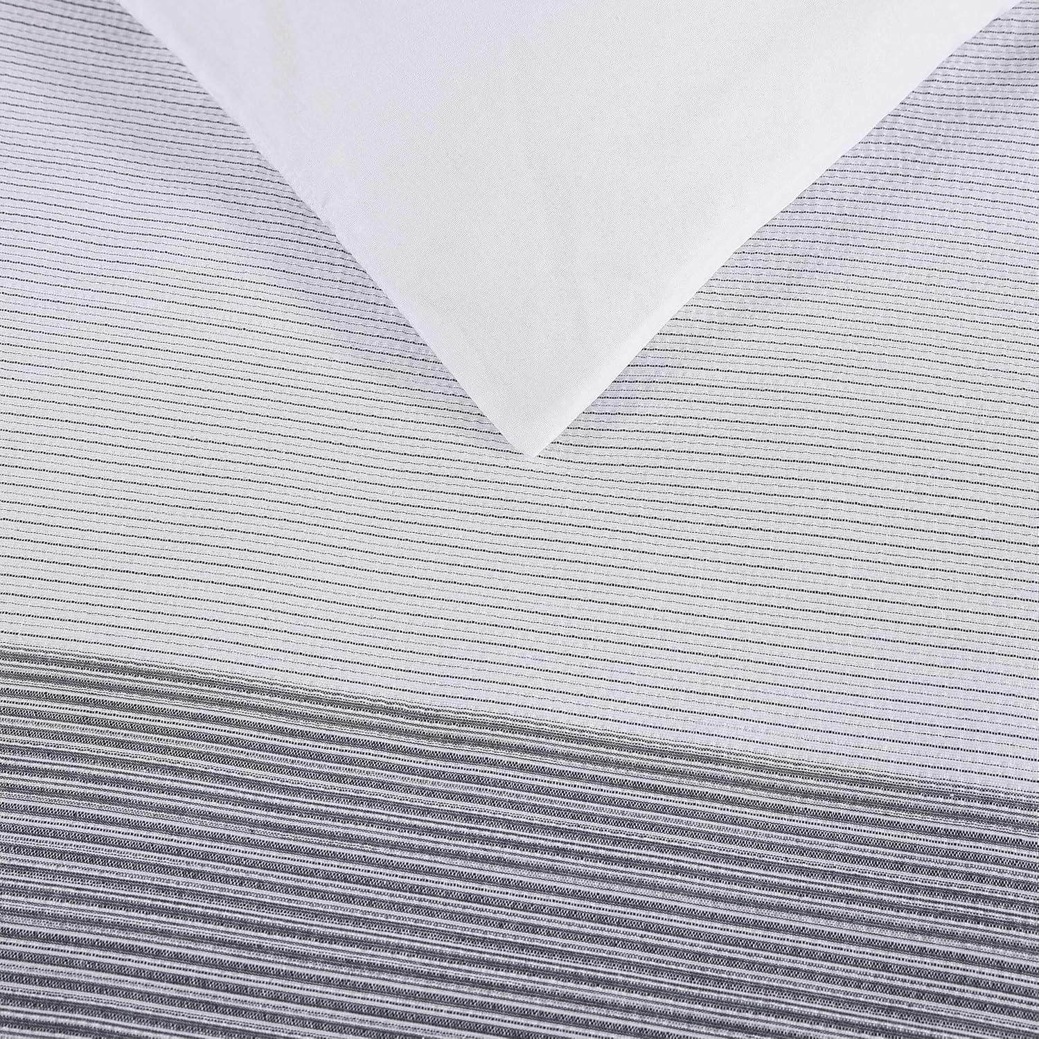 imageTommy Hilfiger Duvet Set Luxuriously Soft Cotton Seersucker Bedding with Matching Sham Textured Design Montauk Blue TwinMontauk Blue