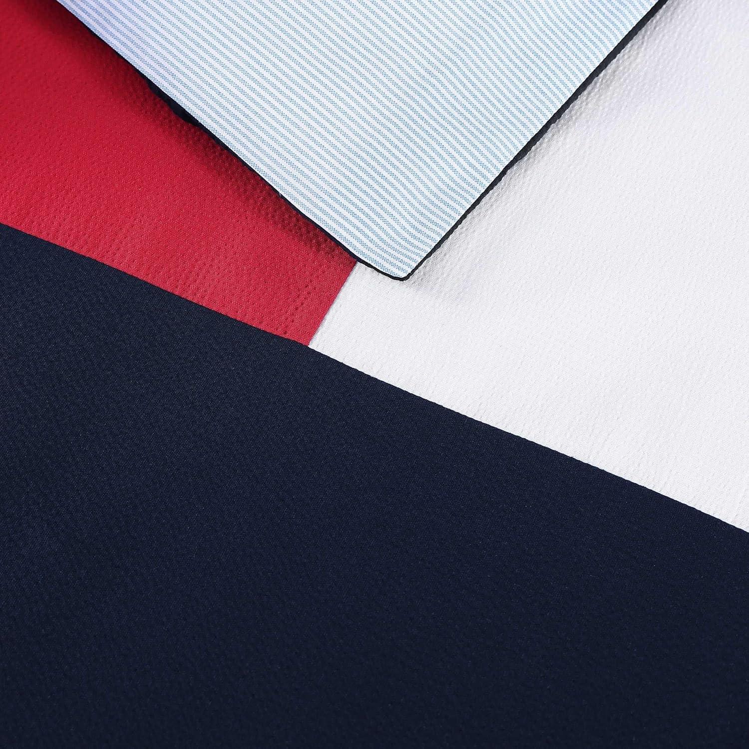 imageTommy Hilfiger Twin Comforter Set Soft ampamp Breathable Seersucker Bedding with a Textured Feel Medium Weight for Year Round Use 2 Piece Bed Set with Matching Pillowcase Iconic Anniversary NavyKing