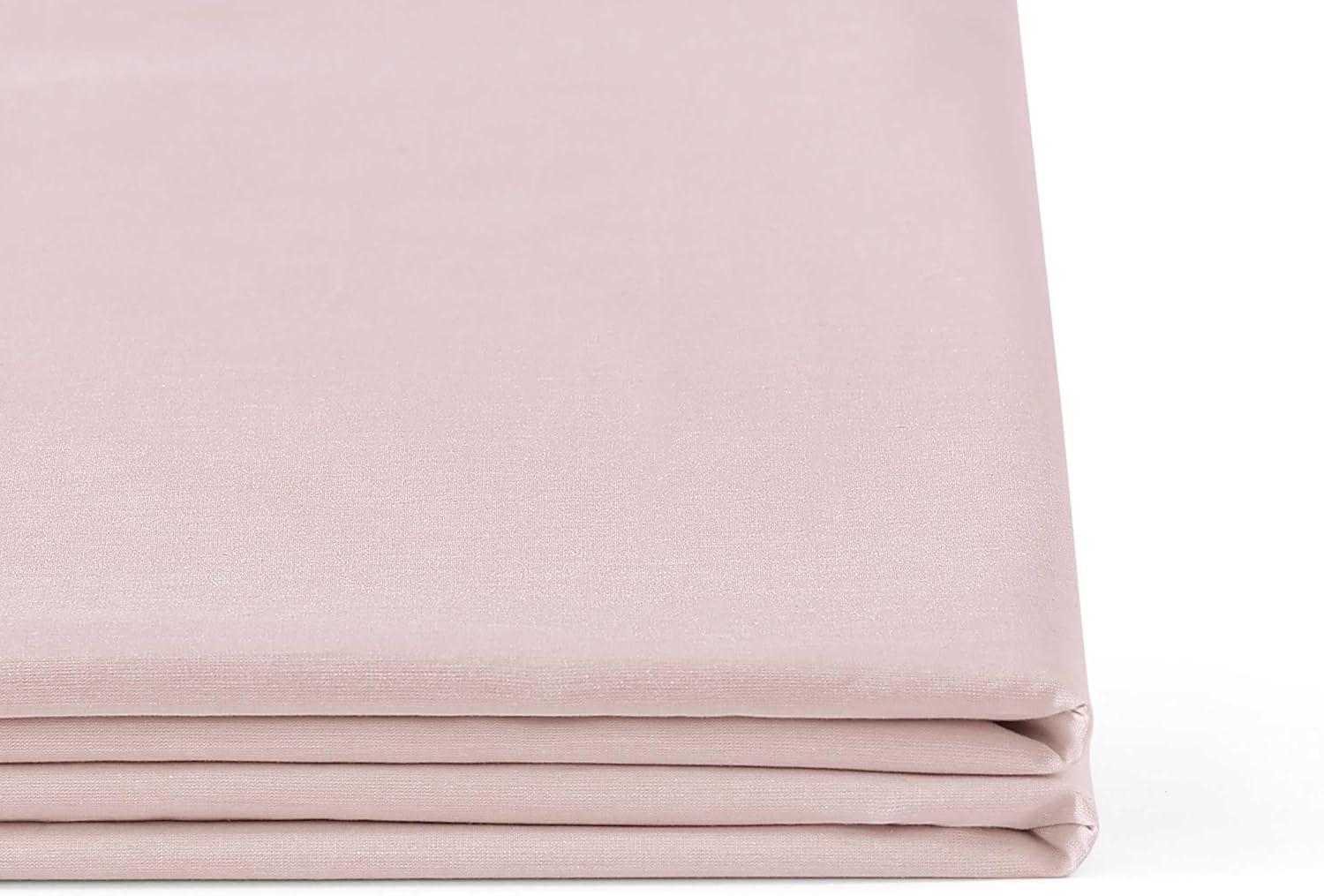 imageTommy Hilfiger Twin Sheet Set Cotton Chambray Bedding with Matching Pillowcase Lightweight Weave Subtle Textured Bed Sheets PinkPink