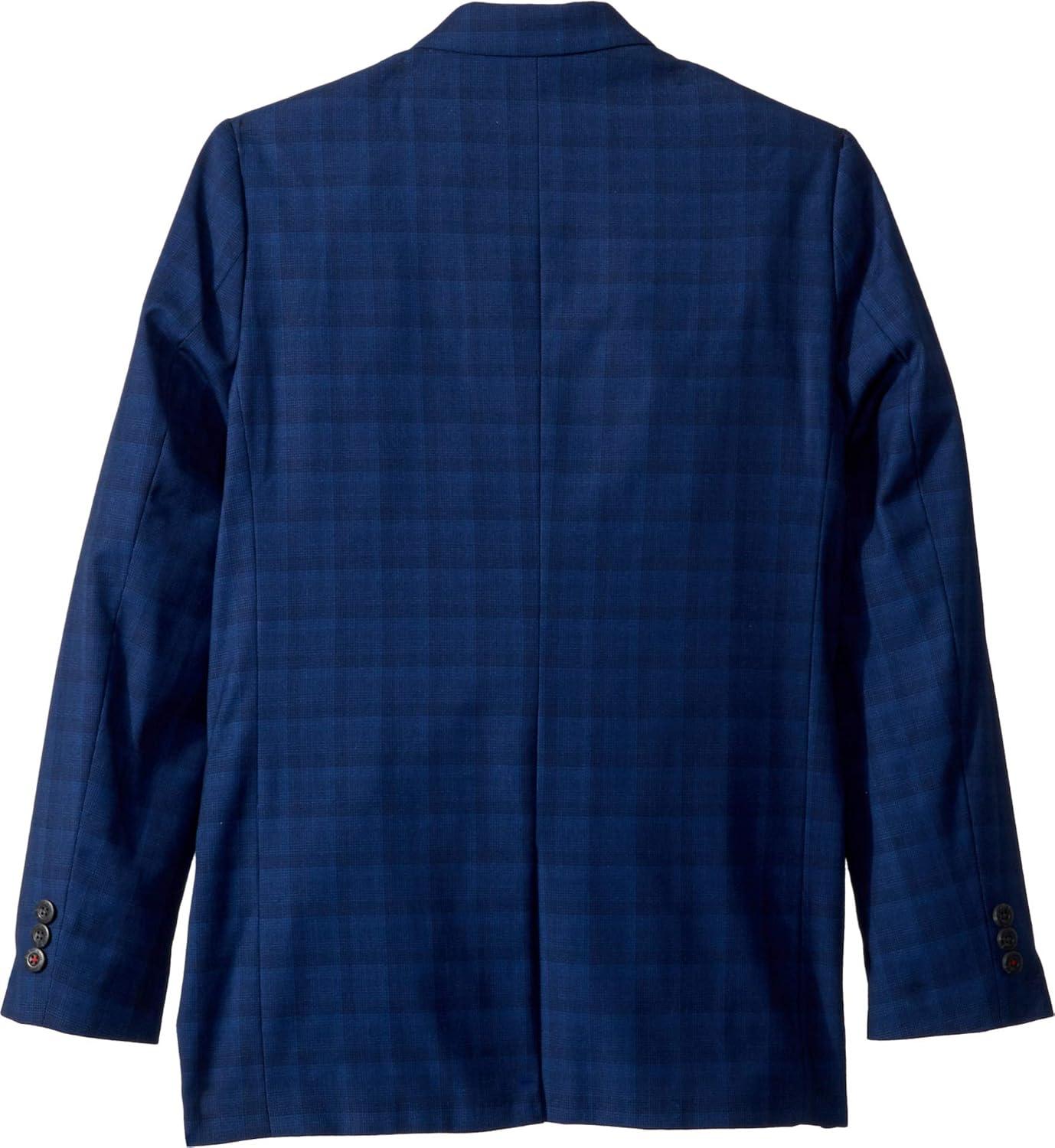 imageTommy Hilfiger Boys Blazer Suit Jacket Button Closure Notch Lapel ampamp Front Flap PocketsMidnight
