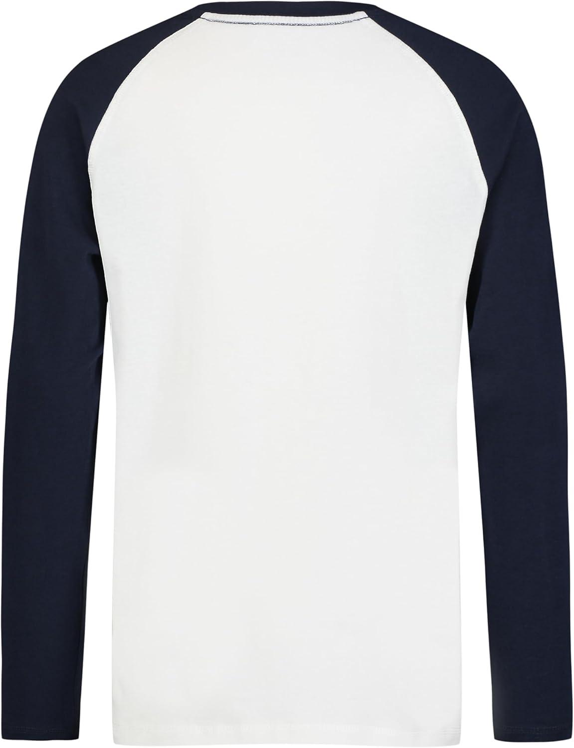 imageTommy Hilfiger Boys Long Sleeve Crew Neck TShirtRaglan Ecru