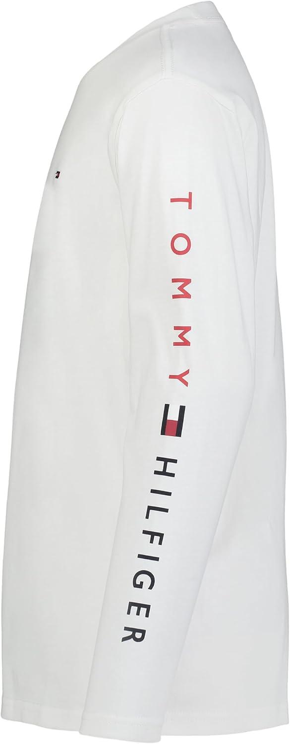 imageTommy Hilfiger Boys Long Sleeve Crew Neck TShirtTomas Sleeve Ecru