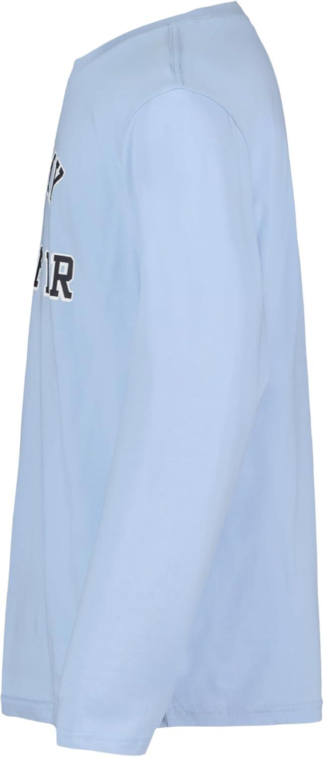imageTommy Hilfiger Boys Long Sleeve Crew Neck TShirtVarsity Soft Chambray