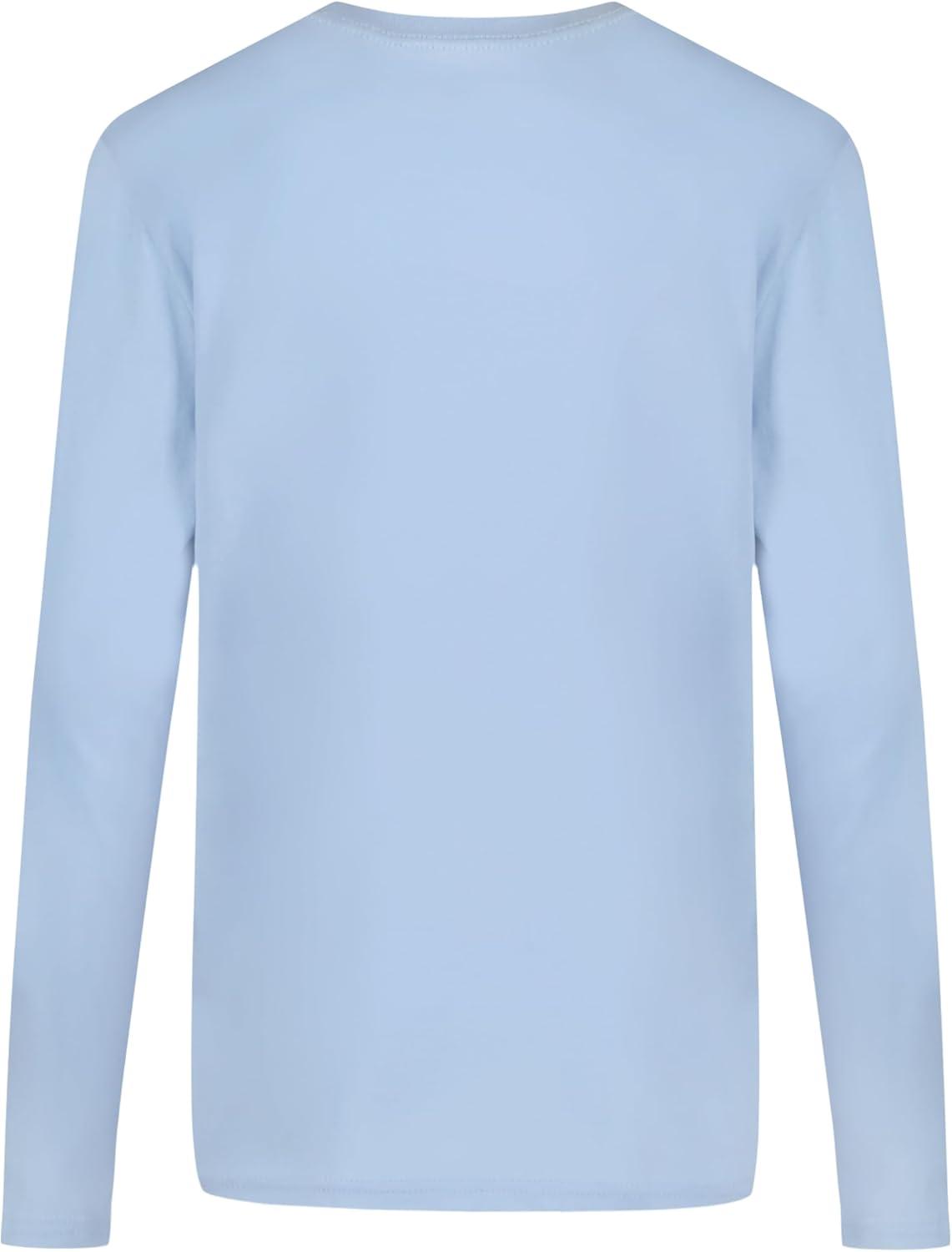 imageTommy Hilfiger Boys Long Sleeve Crew Neck TShirtVarsity Soft Chambray