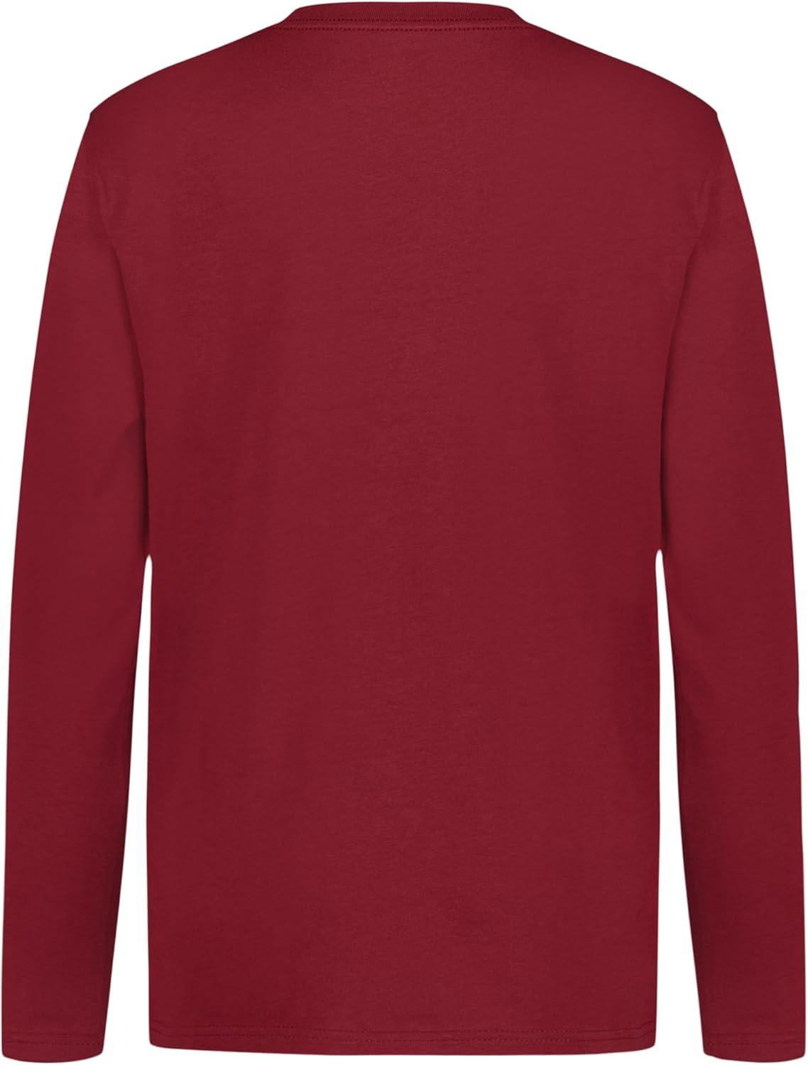 imageTommy Hilfiger Boys Long Sleeve Crew Neck TShirtVarsity Syrah