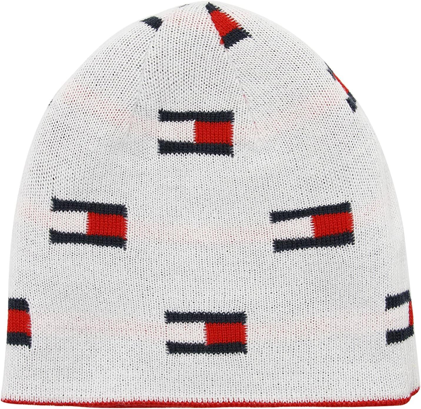 imageTommy Hilfiger Boys Reversible BeanieRed Reversible Logo