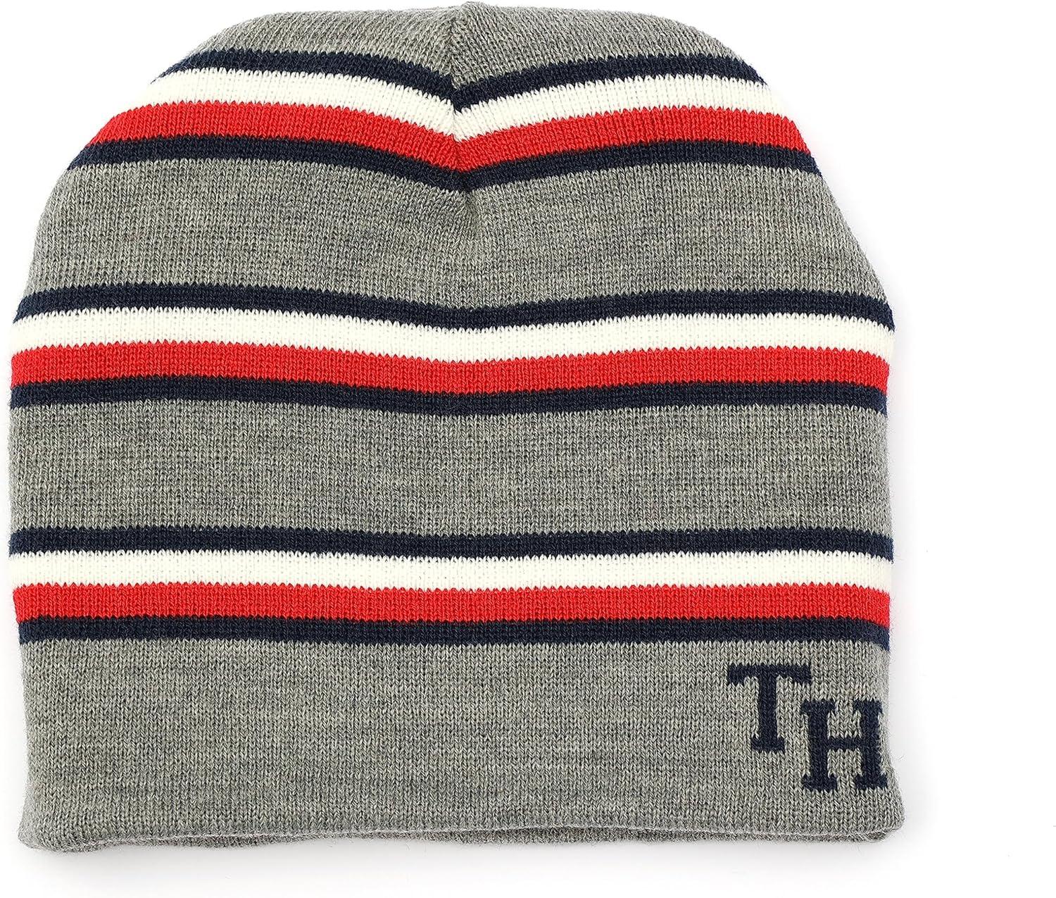 imageTommy Hilfiger Boys Reversible Logo Mix Beanie and Glove SetMedium Grey Heather