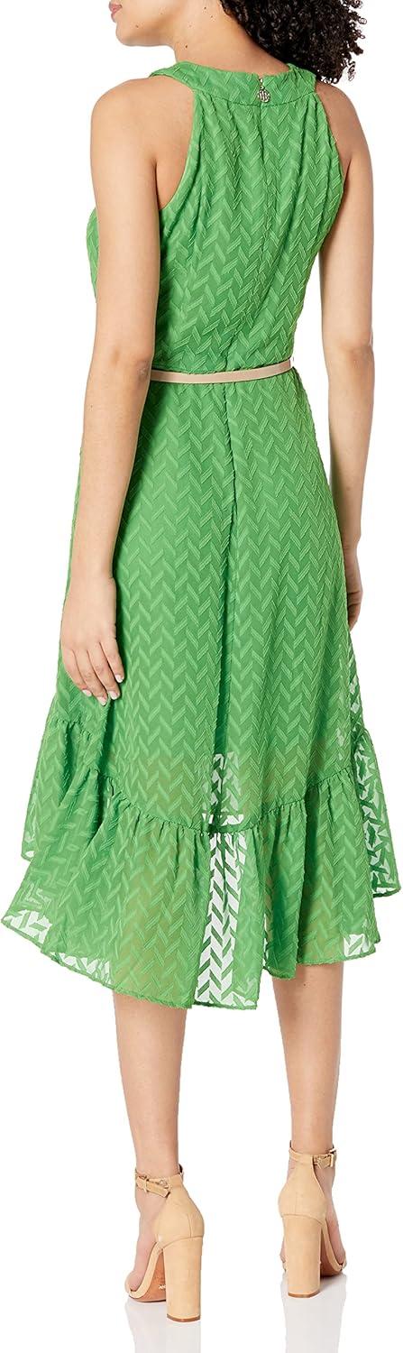 imageTommy Hilfiger Hydrangea Sketch HighLow Halter Neck DressNew Leaf