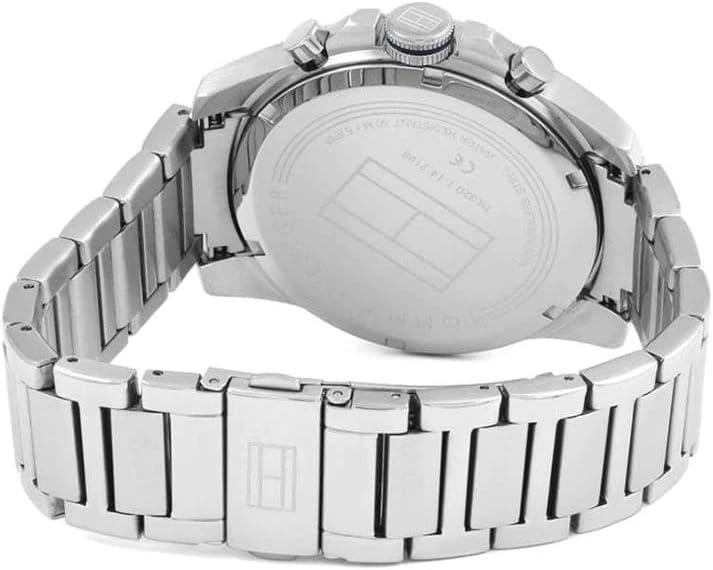 imageTommy Hilfiger Mens 1791348 Cool Sport Analog Display Quartz Silver WatchSilver