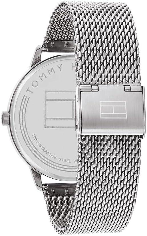 imageTommy Hilfiger Mens 2Hand Quartz Watch Minimalist Style Stainless Steel Case Casual Everyday Wear Gift for HimSilver