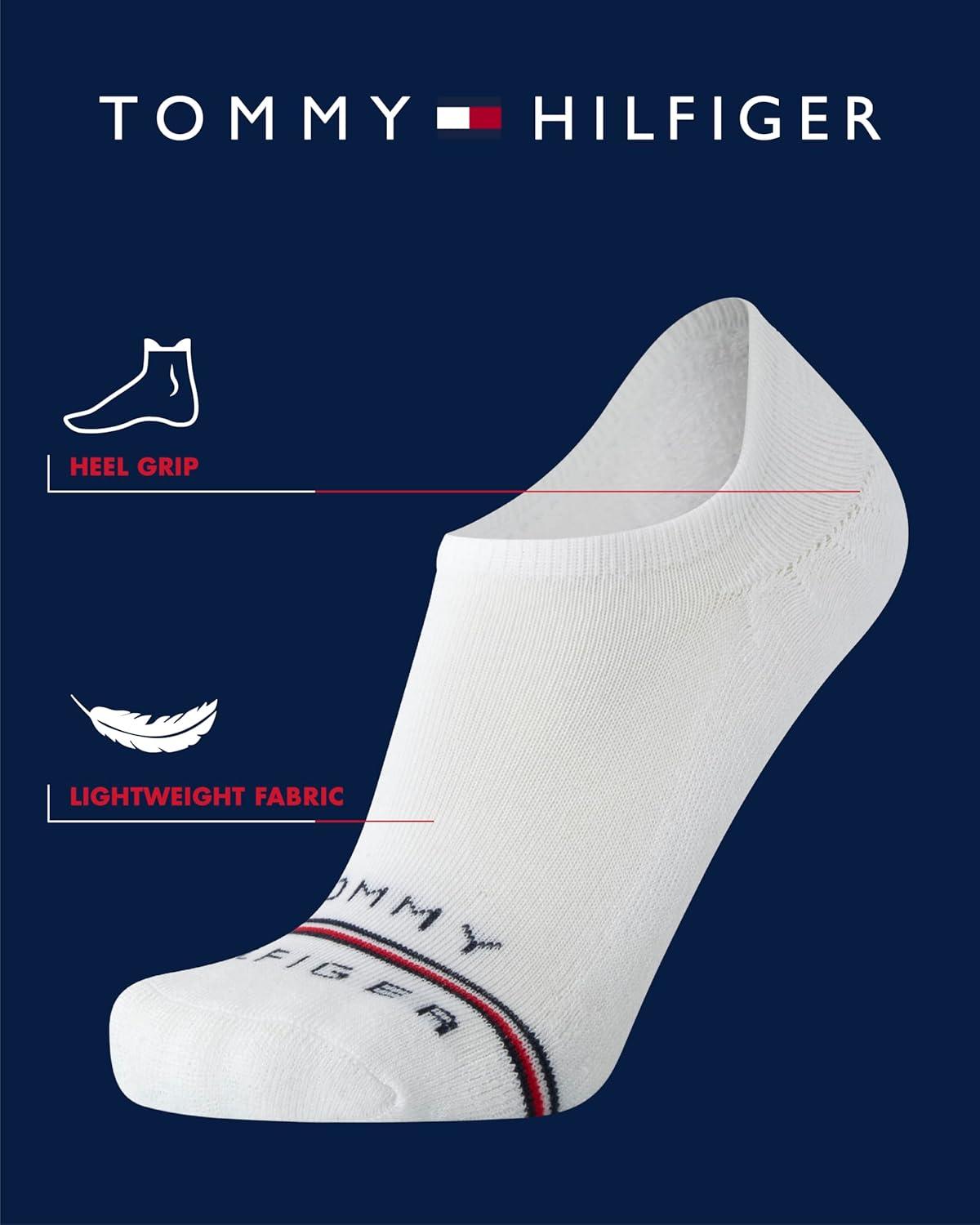 imageTommy Hilfiger Mens Athletic Socks Cushion No Show Socks 12 PackBlack Logo