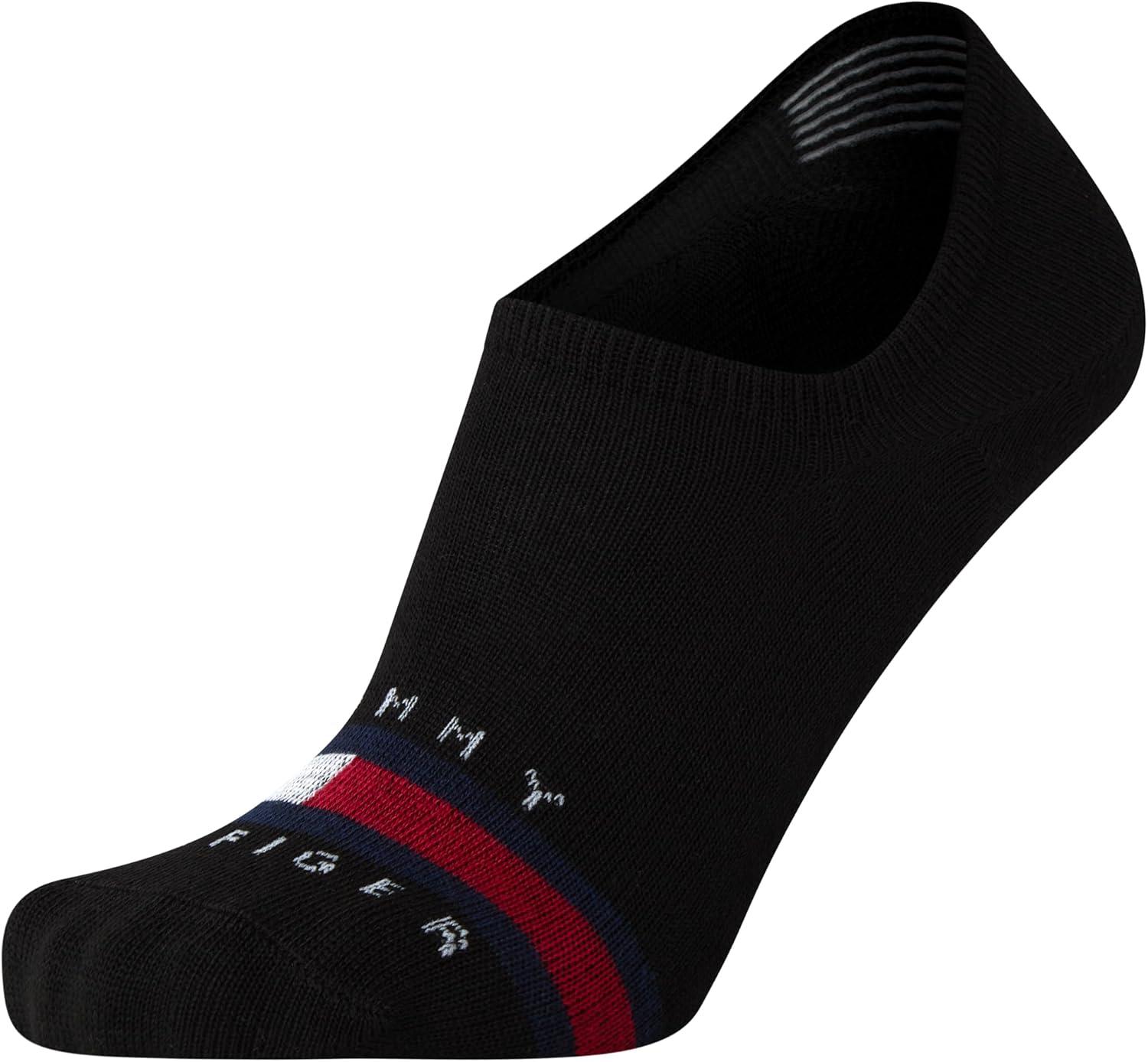 imageTommy Hilfiger Mens Athletic Socks Cushion No Show Socks 12 PackBlack Logo