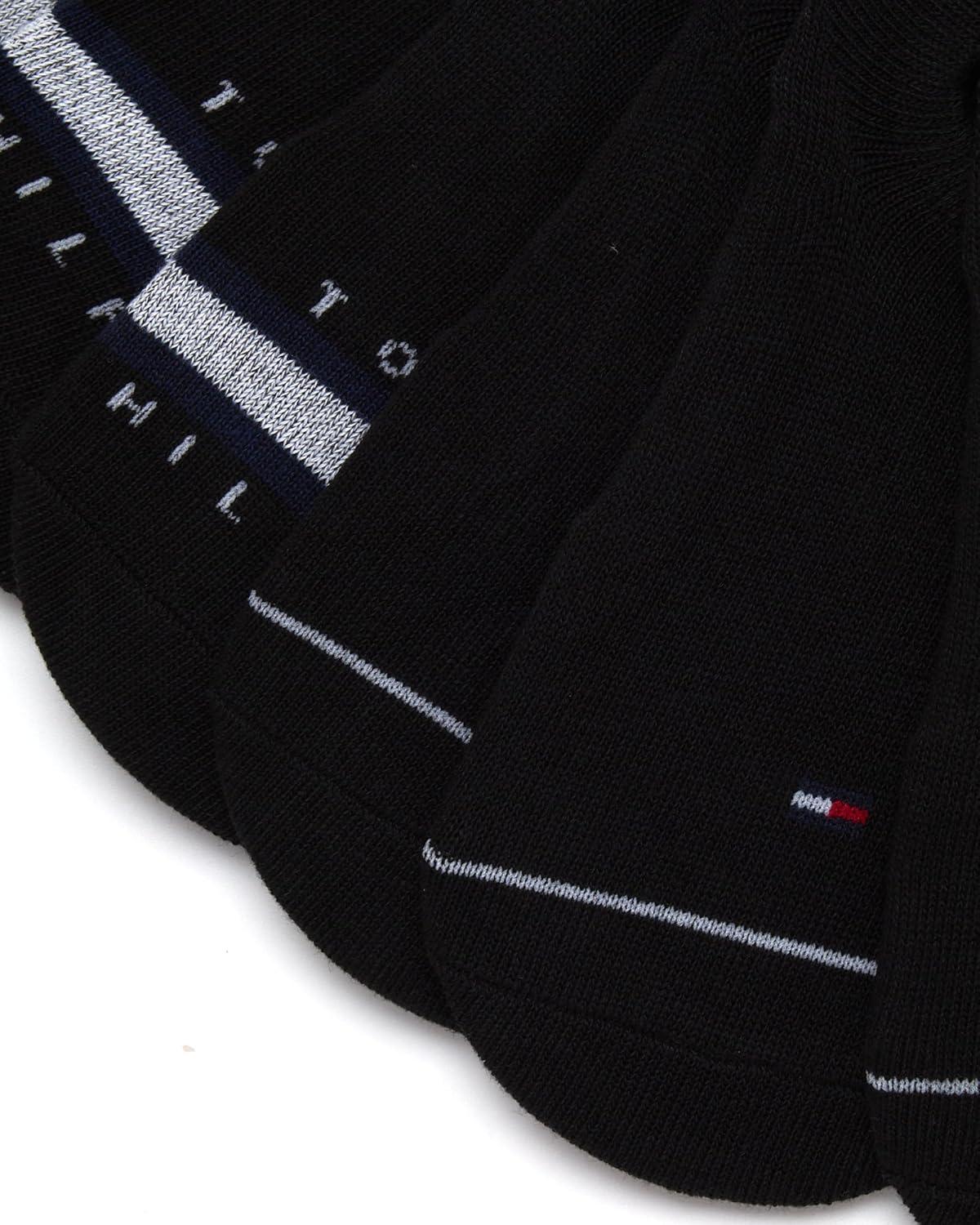 imageTommy Hilfiger Mens Athletic Socks Cushion No Show Socks 12 PackBlack Logo
