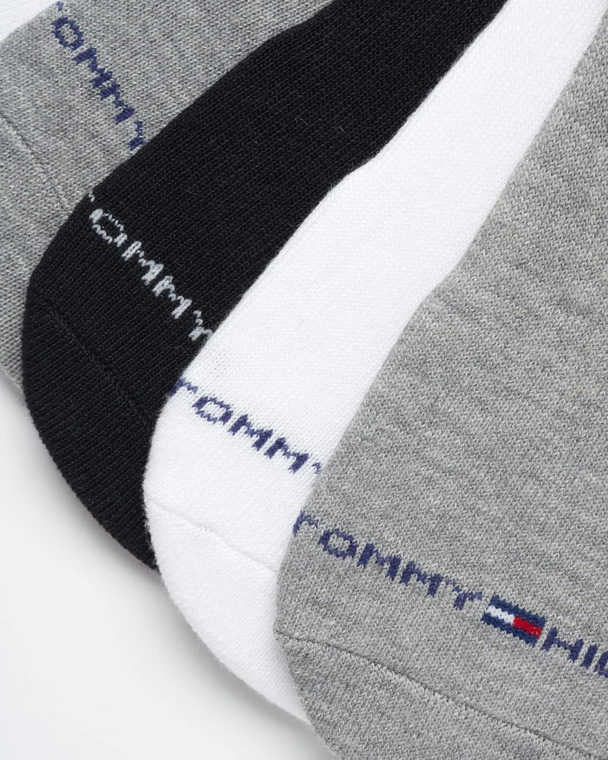 imageTommy Hilfiger Mens Athletic Socks Cushion No Show Socks 12 PackGrey Assorted
