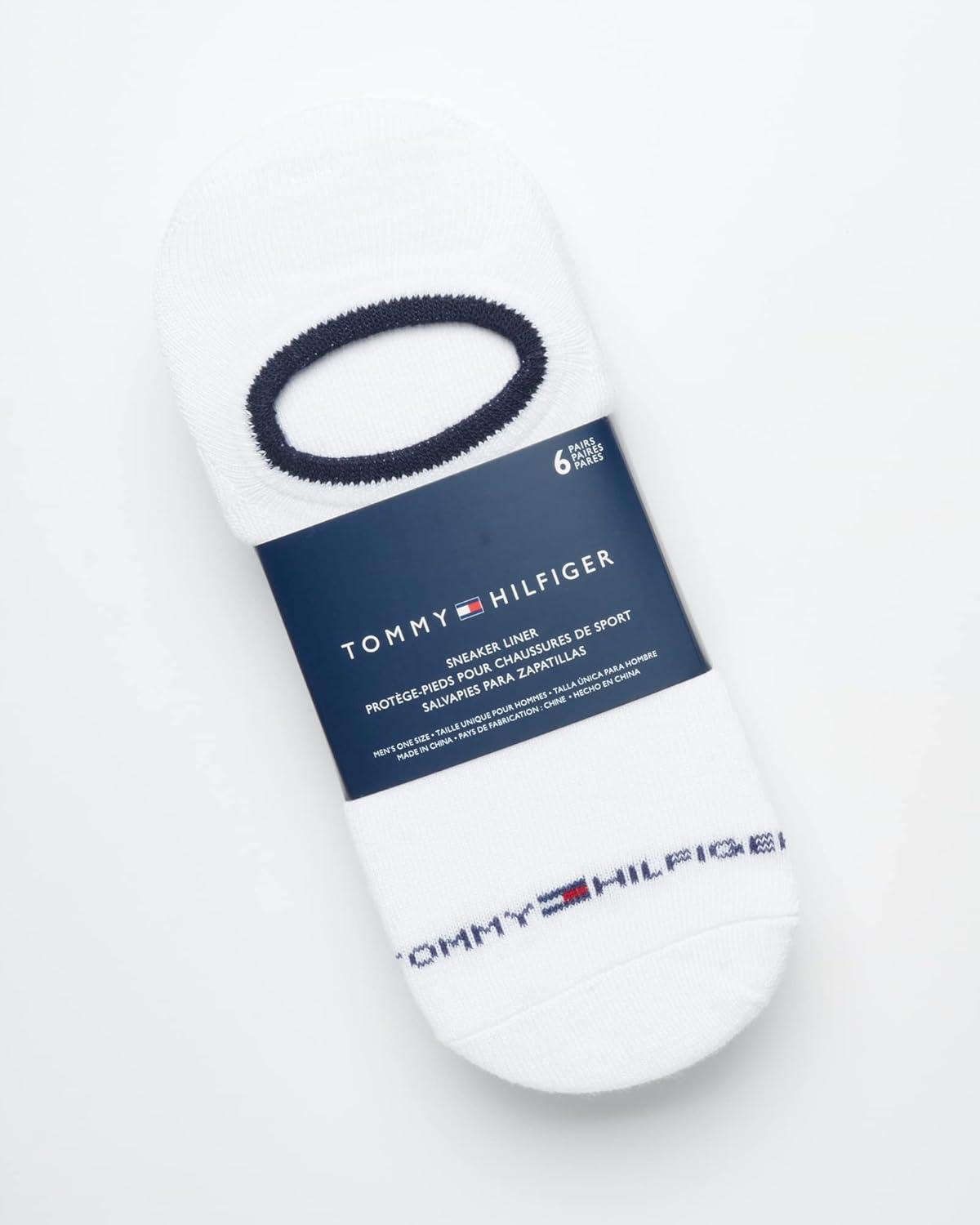 imageTommy Hilfiger Mens Athletic Socks Cushion No Show Socks 12 PackWhite