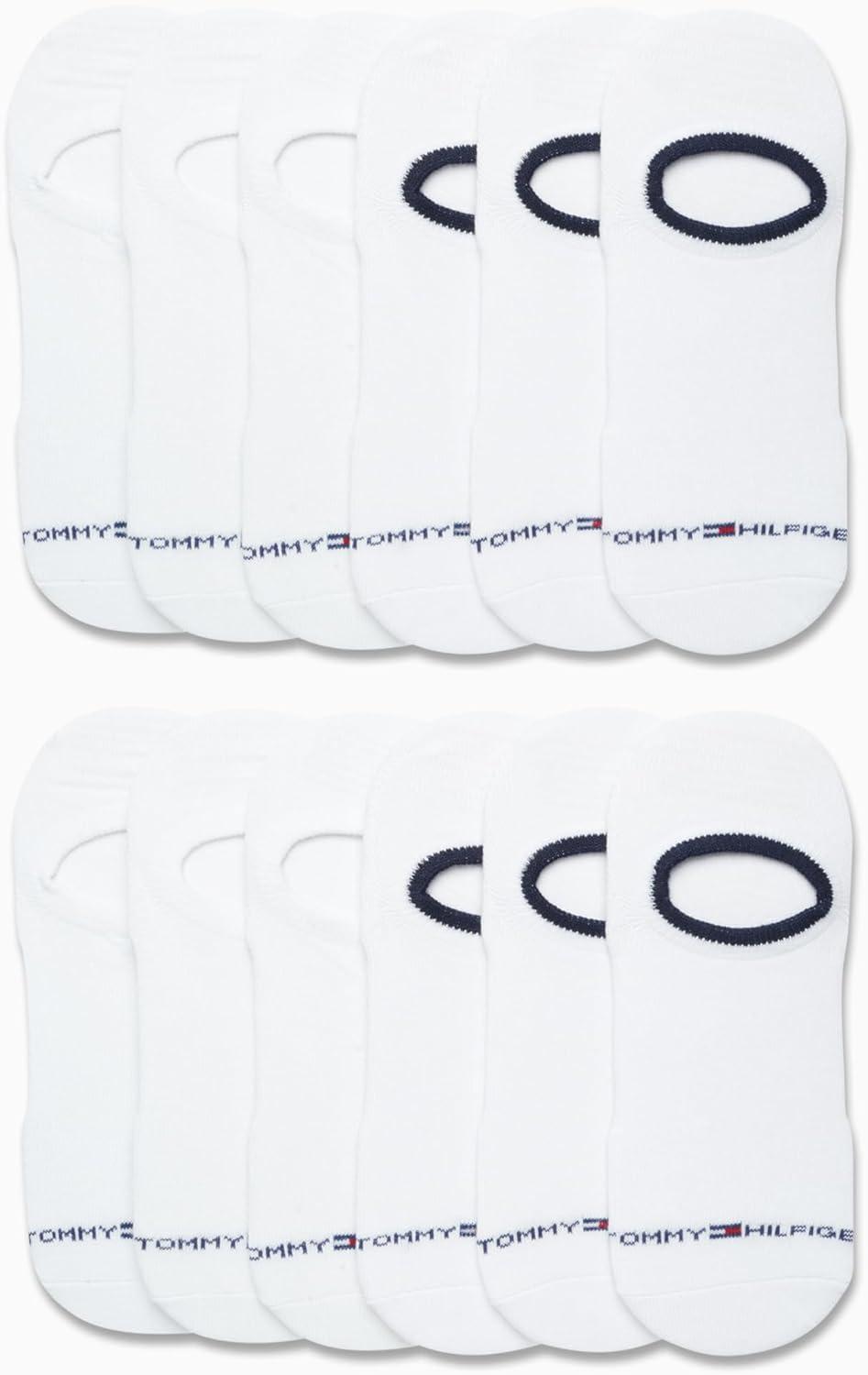imageTommy Hilfiger Mens Athletic Socks Cushion No Show Socks 12 PackWhite