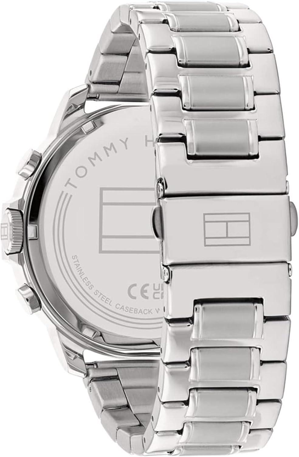 imageTommy Hilfiger Mens Casual Watch Multifunction Stainless Steel Wristwatch Water Resistant up to 5 ATM50 Meters Premium Fashion Timepiece for All Occasions 50 mmBlue