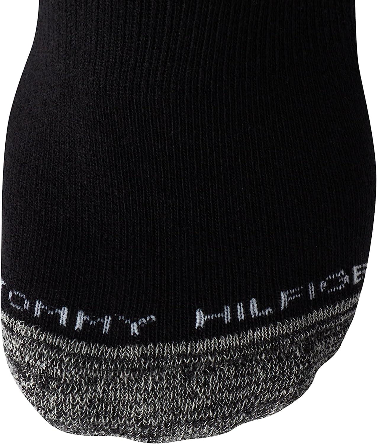 imageTommy Hilfiger Mens Crew Socks 3 Pack Cotton Blend Cushioned Athletic Performance Crew Length Running Socks for MenBlackGrey