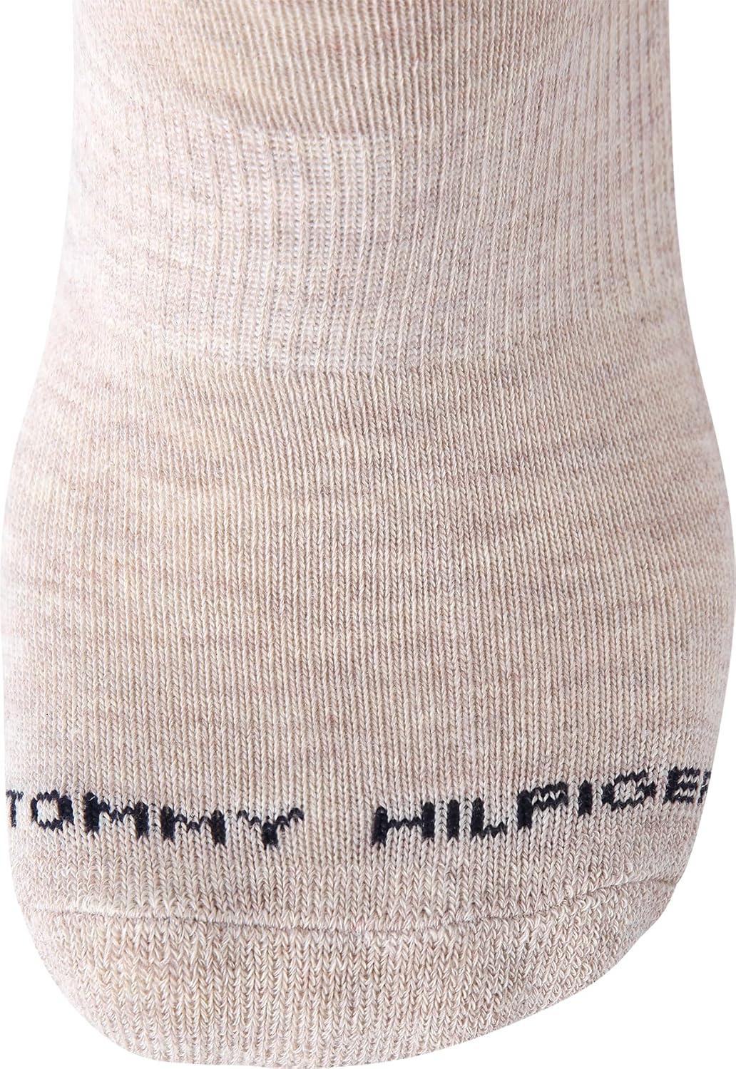 imageTommy Hilfiger Mens Crew Socks 3 Pack Cotton Blend Cushioned Athletic Performance Crew Length Running Socks for MenBrown Assorted