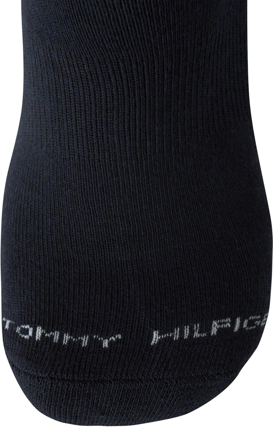 imageTommy Hilfiger Mens Crew Socks 3 Pack Cotton Blend Cushioned Athletic Performance Crew Length Running Socks for MenNavy