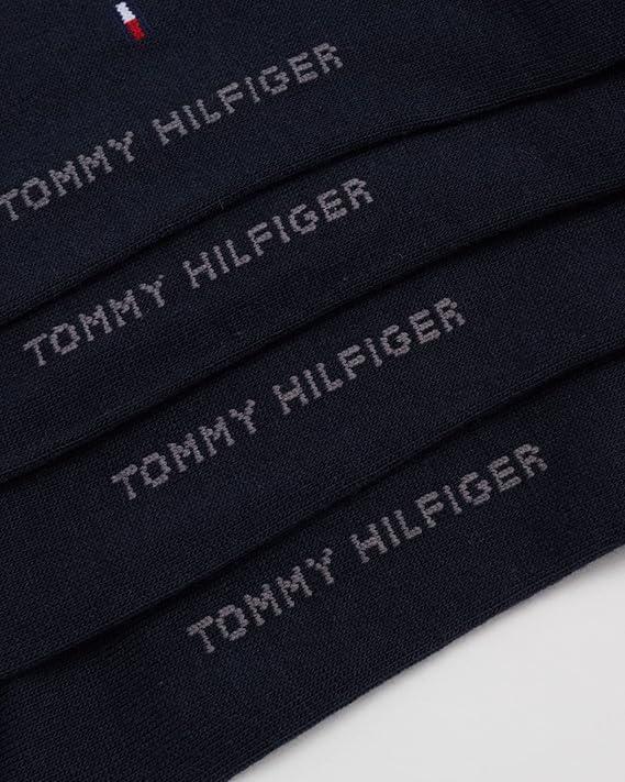 imageTommy Hilfiger Mens Dress Socks 4 Pack Lightweight Cotton Blend Everyday Crew Work Socks for Men for Casual ampamp Formal WearNavy