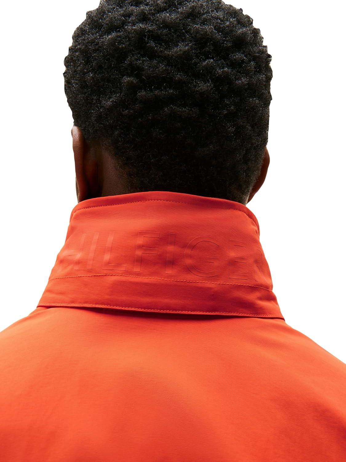imageTommy Hilfiger Mens Lightweight Waterproof Regatta Bomber JacketBrilliant Orange