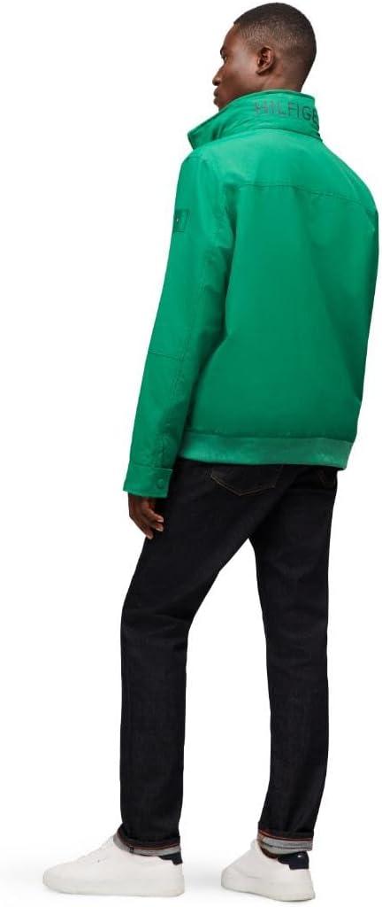 imageTommy Hilfiger Mens Lightweight Waterproof Regatta Bomber JacketNouveau Green