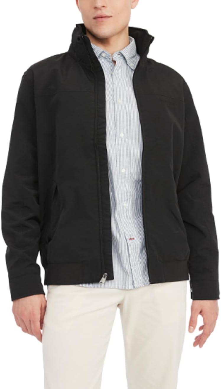 imageTommy Hilfiger Mens Lightweight Waterproof Regatta Bomber JacketSustainable Dark Sable