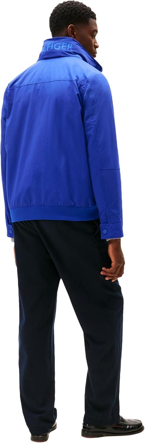 imageTommy Hilfiger Mens Lightweight Waterproof Regatta Bomber JacketWedge Blue