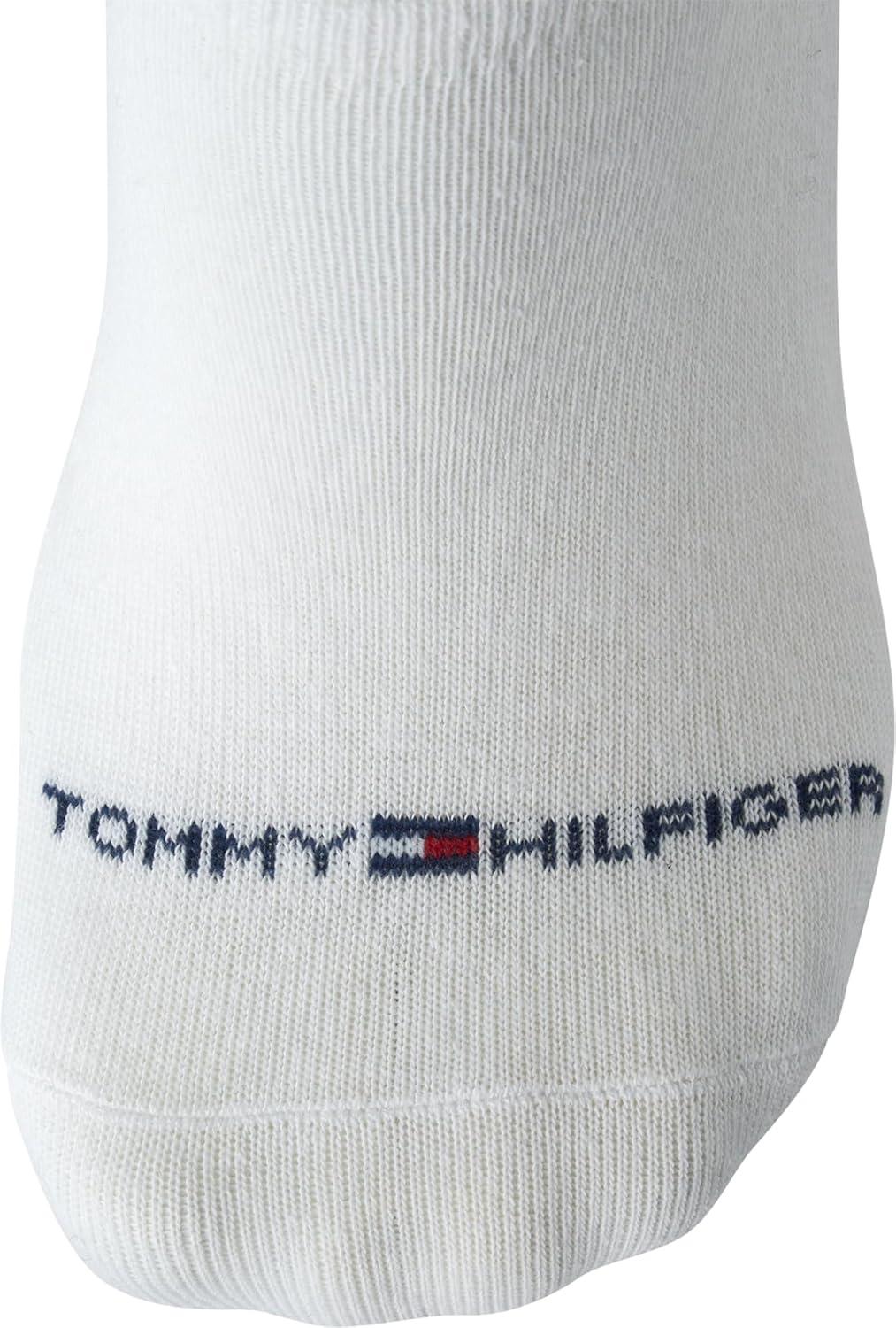 imageTommy Hilfiger Mens No Show Socks 3 Pack Soft Cotton Blend Ankle Socks for Men Ultra Low Cut Liners for Loafers SneakersAll White