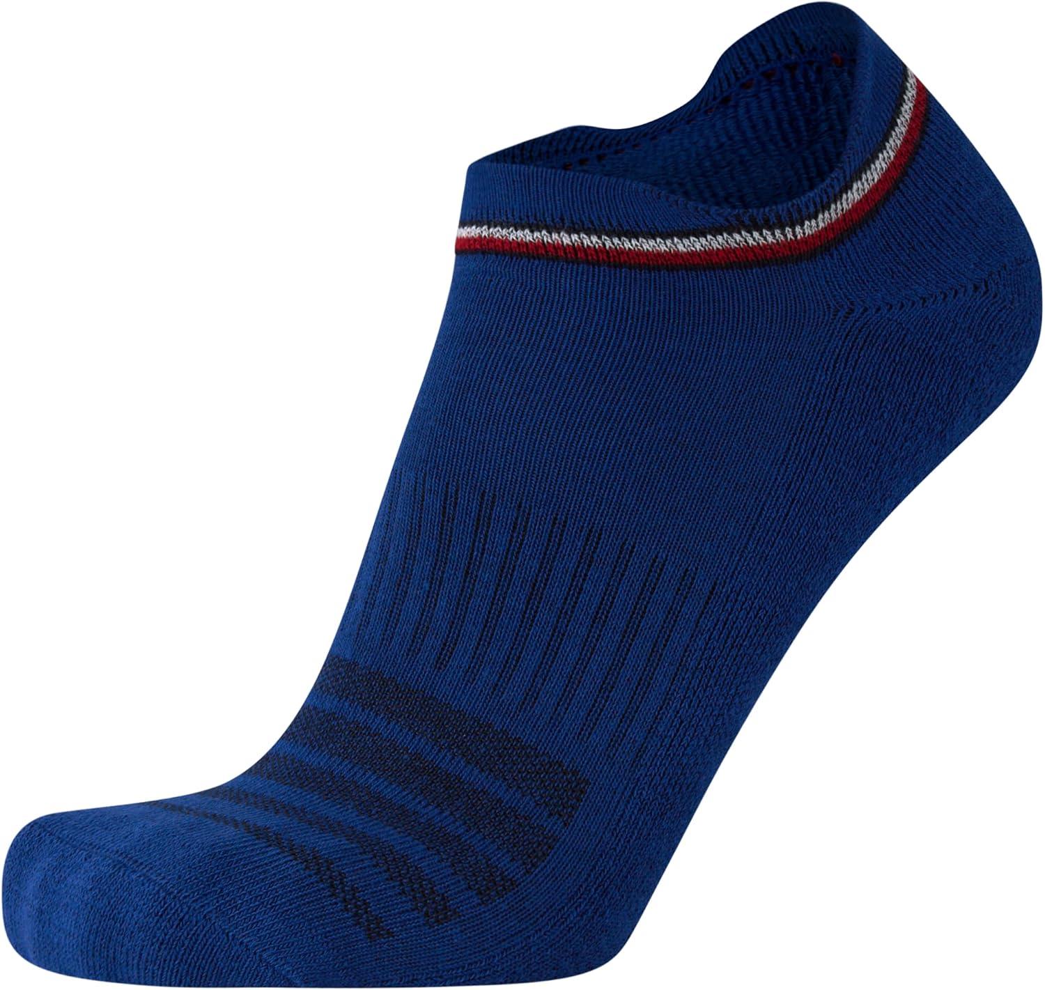 imageTommy Hilfiger Mens No Show Socks 3 Pack Soft Cotton Blend Ankle Socks for Men Ultra Low Cut Liners for Loafers SneakersBlack Assorted Tab