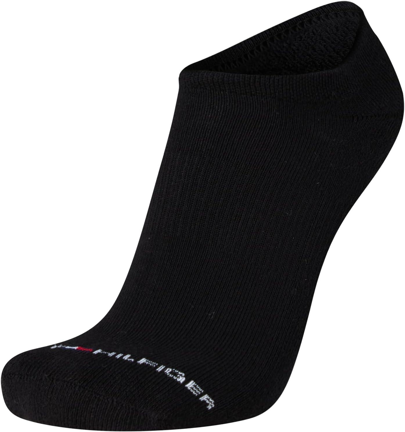 imageTommy Hilfiger Mens No Show Socks 3 Pack Soft Cotton Blend Ankle Socks for Men Ultra Low Cut Liners for Loafers SneakersBlack Stripe