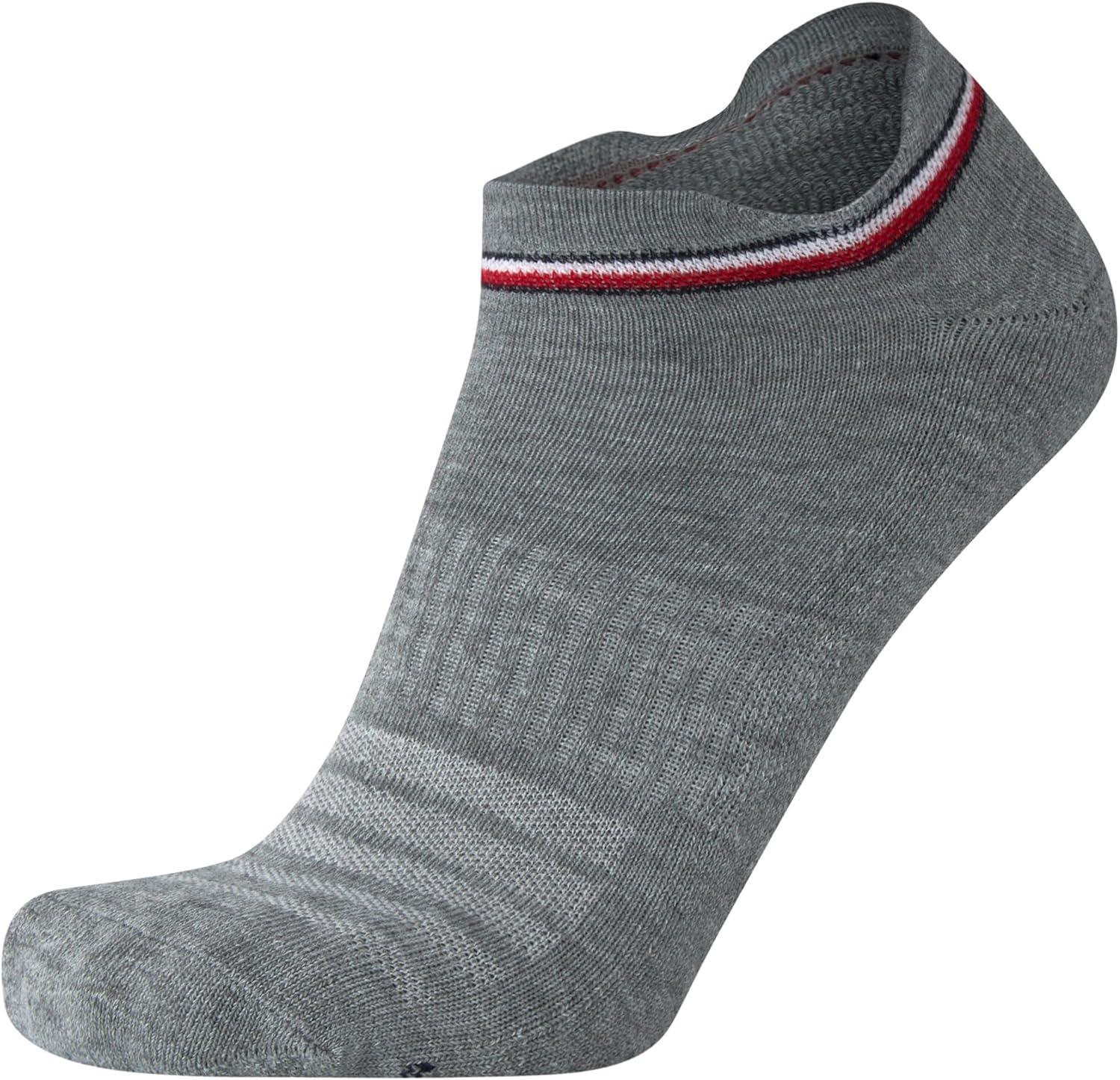 imageTommy Hilfiger Mens No Show Socks 3 Pack Soft Cotton Blend Ankle Socks for Men Ultra Low Cut Liners for Loafers SneakersWhite Assorted Tab