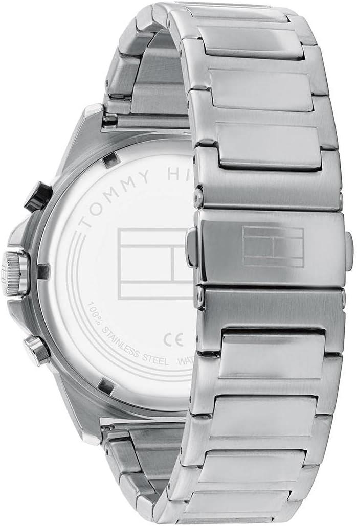 imageTommy Hilfiger Mens Quartz Multifunction Stainless Steel and Link Bracelet Watch Color Silver Model 1791890
